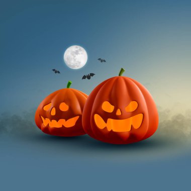 Cadılar Bayramı arka plan tasarımın kutlu olsun. Metin için boşluk 