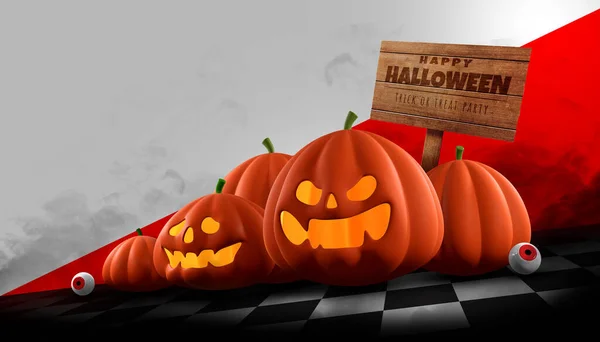 Šťastný Halloween Pozadí Design Mezera Pro Text — Stock fotografie
