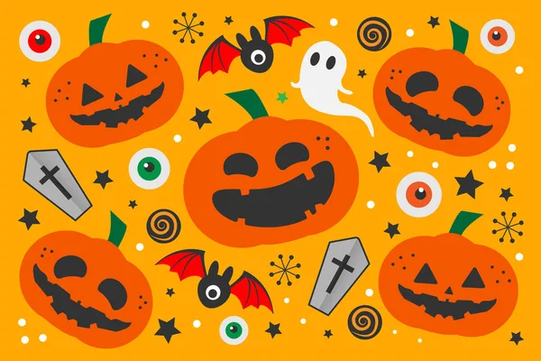 Wzór Halloween Ilustracja Wektora — Wektor stockowy