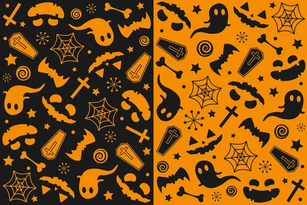 Diseño Patrón Halloween Ilustración Vectorial — Vector de stock