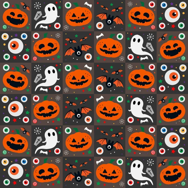 Diseño Patrón Halloween Ilustración Vectorial — Archivo Imágenes Vectoriales