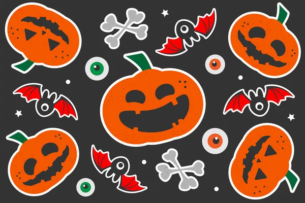 Halloween Pattern Design Векторная Иллюстрация — стоковый вектор