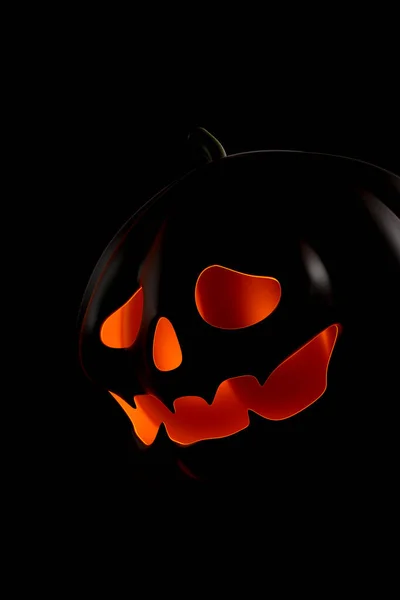 Lantaarn Halloween Pompoen Donkere Achtergrond Illustratie — Stockfoto