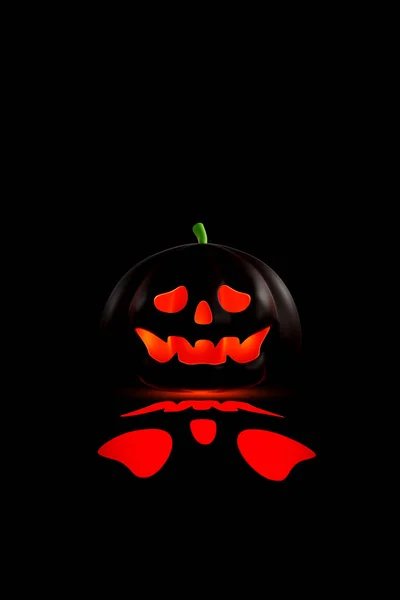 Jack Linterna Calabaza Halloween Sobre Fondo Oscuro Ilustración — Foto de Stock