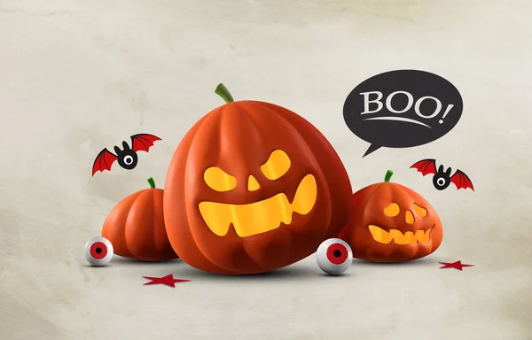 Jack Linterna Fondo Pantalla Calabaza Halloween Ilustración — Foto de Stock