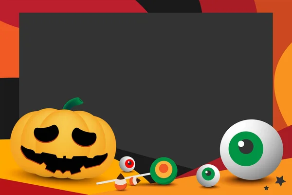 Halloween Fotorahmen Vektor Design — Stockvektor