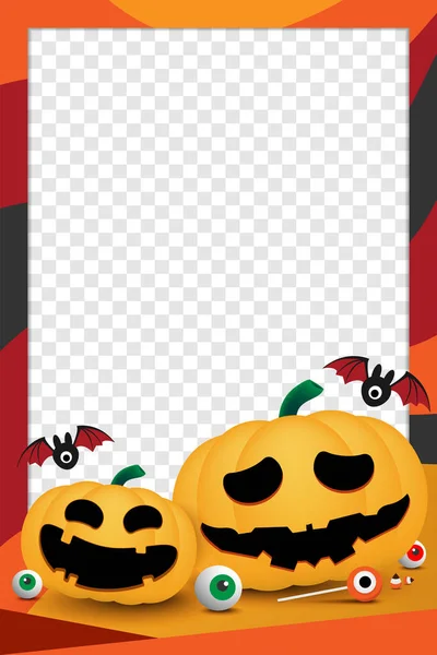 Halloween Photo Frame Vector Design — 스톡 벡터