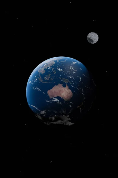 Austrálie Planeta Srdce Tapety Ilustrace — Stock fotografie