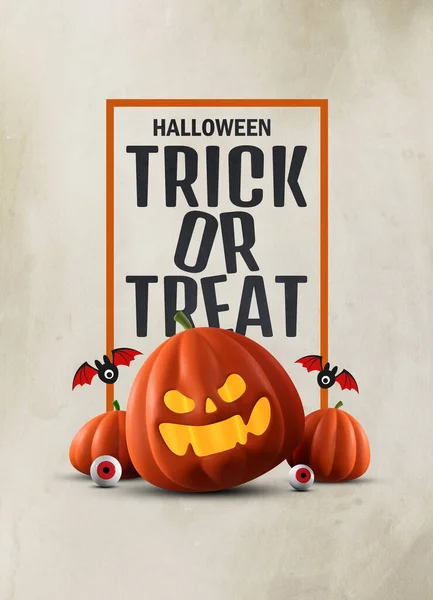 Halloween Hintergrund Mit Platz Für Text Illustration — Stockfoto