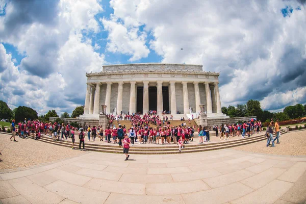 Lincoln Memorial Washington Lincoln Memorial Has Greek Temple Format One — Stock Photo, Image