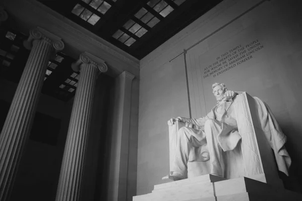 Lincoln Memorial Washington Lincoln Memorial Format Temple Grec Une Extrémité — Photo