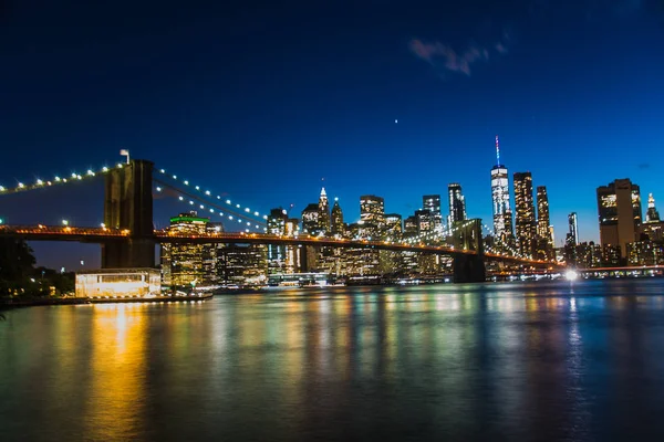 Brooklyn Bridge New York Det New Yorks Fantastiska Attraktioner Många — Stockfoto