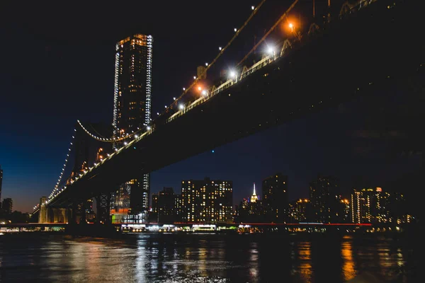 Brooklyn Bridge New York Det New Yorks Fantastiska Attraktioner Många — Stockfoto