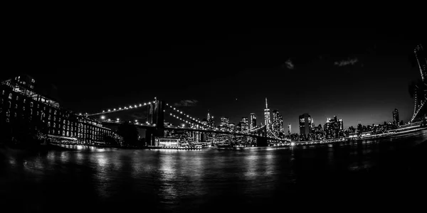 Brooklyn Bridge New York Het Een Van Grote Attracties Van — Stockfoto