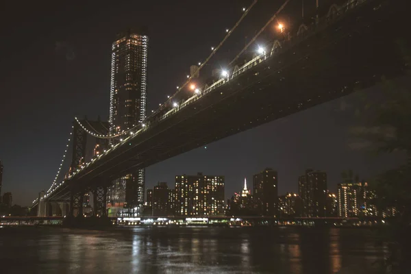 Brooklyn Bridge New York Det New Yorks Fantastiska Attraktioner Många — Stockfoto