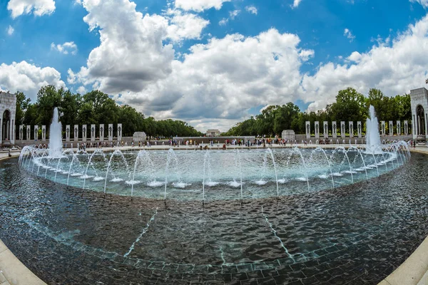 Memorial Segunda Guerra Mundial Washington Junho 2018 — 스톡 사진