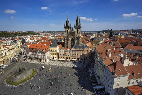 Top View Old City Prague — Stock Photo, Image
