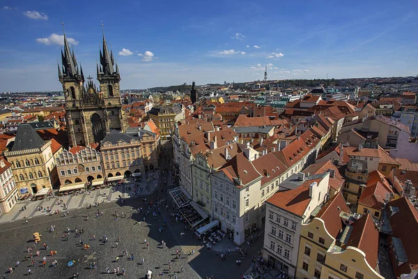 Top View Old City Prague — Stock Photo, Image