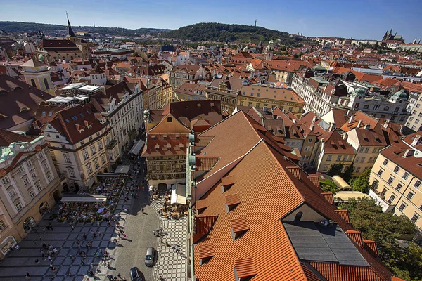 Top View Old City Prague — Stock Photo, Image