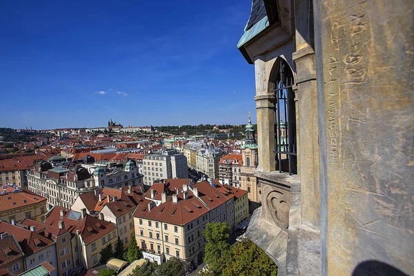 Top View Old City Prague — Stock Photo, Image