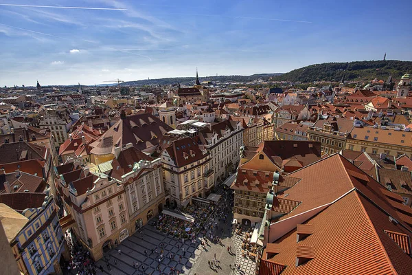 Top View Old City Prague — Stock Photo, Image