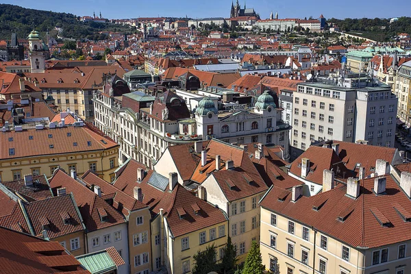 Top View Old City Prague — Stock Photo, Image