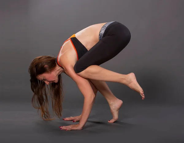 Yoga Woman Studio Shot Exercise Pilates — Stock Photo, Image