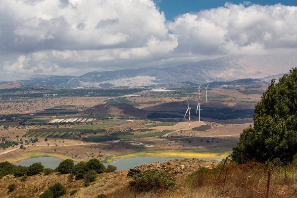 Golanhöjder Landskap Från Mount Bental Israel — Stockfoto