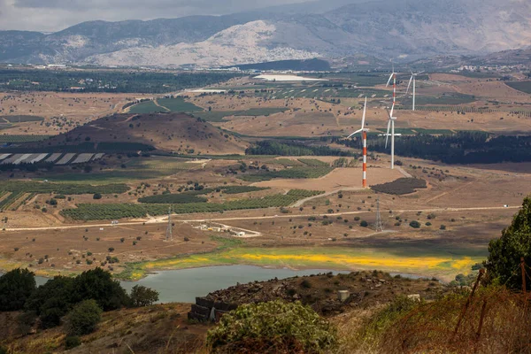 Golanhöjder Landskap Från Mount Bental Israel — Stockfoto