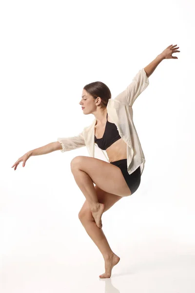 Танцівниця Молода Дівчина Студії — стокове фото