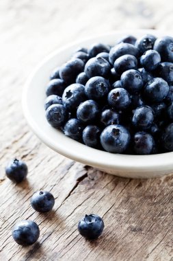 Organik Yaban mersini bir grup yakın çekim