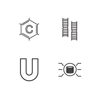 Bilim basit Seviyelendirilmiş Icons set