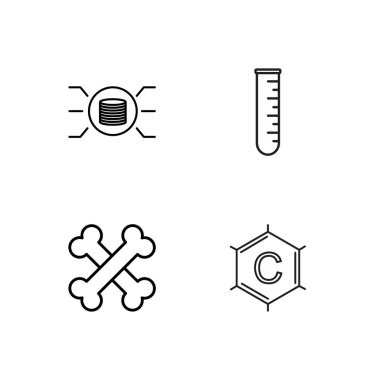 Bilim basit Seviyelendirilmiş Icons set