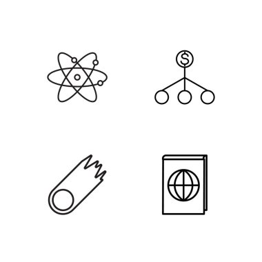 Bilim basit Seviyelendirilmiş Icons set