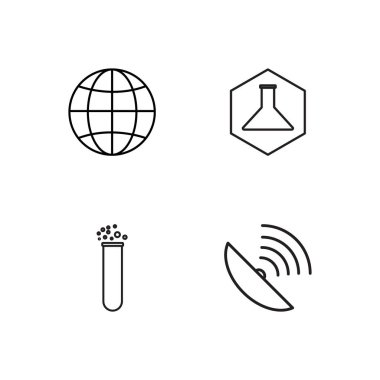 Bilim basit Seviyelendirilmiş Icons set