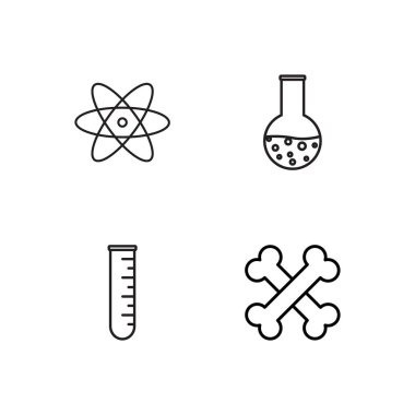 Bilim basit Seviyelendirilmiş Icons set