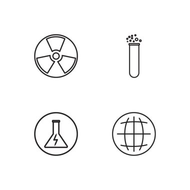 Bilim basit Seviyelendirilmiş Icons set