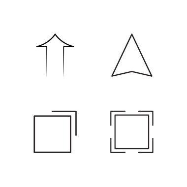 Pazarlama basit Seviyelendirilmiş Icons set