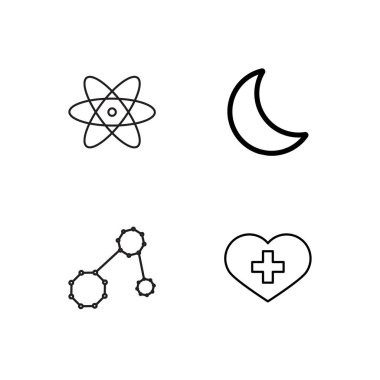 Bilim basit Seviyelendirilmiş Icons set