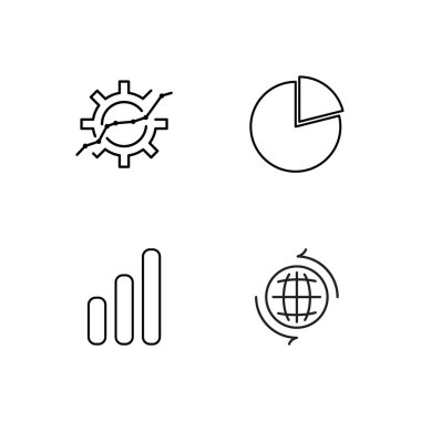 Pazarlama basit Seviyelendirilmiş Icons set