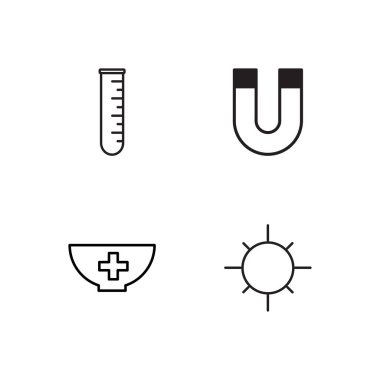 Bilim basit Seviyelendirilmiş Icons set