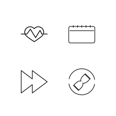 basit Seviyelendirilmiş Icons set saat