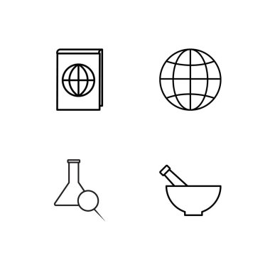 Bilim basit Seviyelendirilmiş Icons set