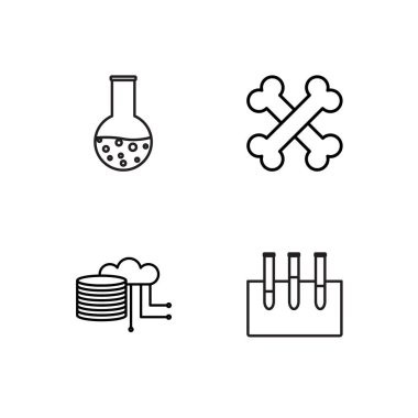 Bilim basit Seviyelendirilmiş Icons set