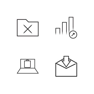 Pazarlama basit Seviyelendirilmiş Icons set