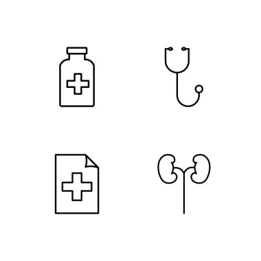 Bilim basit Seviyelendirilmiş Icons set