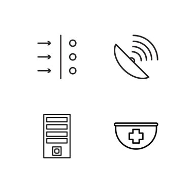 Bilim basit Seviyelendirilmiş Icons set