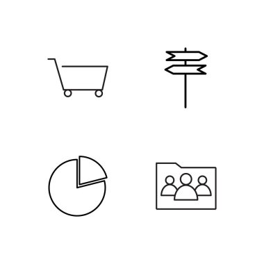 Pazarlama basit Seviyelendirilmiş Icons set