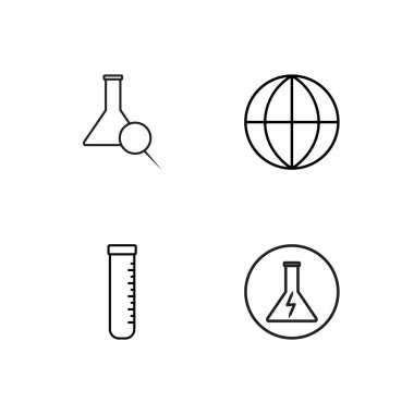 Bilim basit Seviyelendirilmiş Icons set