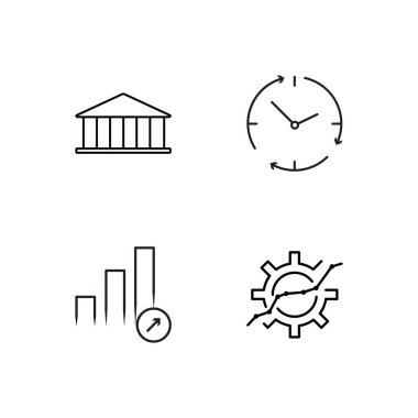 Pazarlama basit Seviyelendirilmiş Icons set